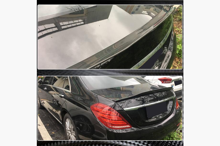 Mercedes S-class W222 2013-2022 Spoiler V5 (Carbon) Photo 4