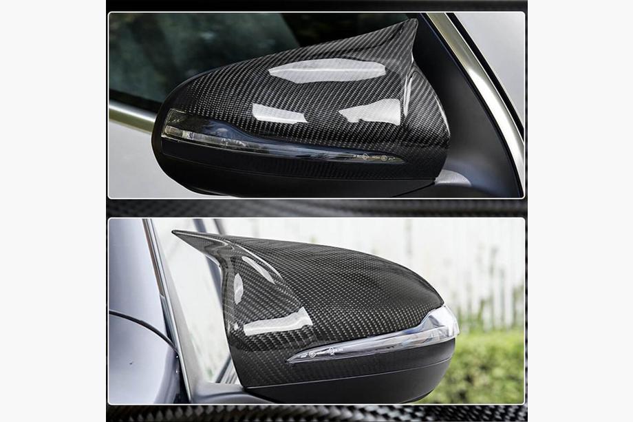 Mercedes S-class W222 2013-2022 Mirror Covers V3 (2014-2017, Carbon) Photo 3