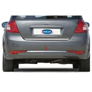 Stainless Steel Rear Bumper Protector OmsaLine (2009-2012, HB) Kia Ceed 2007-2012 photo 1