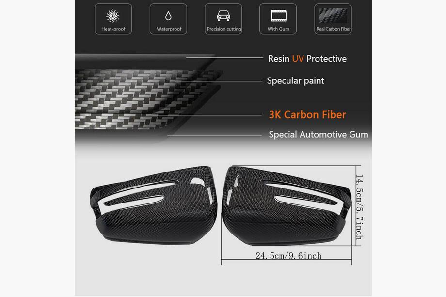 Mercedes E-class W212 2009-2016 Carbon Mirror Covers Photo 6