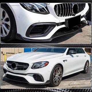 Front Bumper Lip V1 for E63 AMG 2016-2019 Carbon photo 4