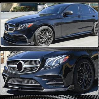 Front Bumper Lip V1 for AMG-Line / E43 AMG 2016-2019, Carbon photo 3