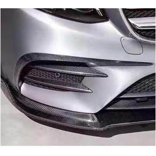 Front bumper extensions V2 (for E43 AMG 2016-2019, Carbon) photo 2