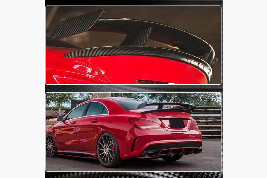 Mercedes CLA C117 2013-2019 Spoiler V3 (SD, Carbon) Photo 4