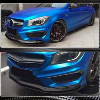 Front Bumper Lip Spoiler (for CLA45 AMG SD 2013-2015, Carbon) photo 4