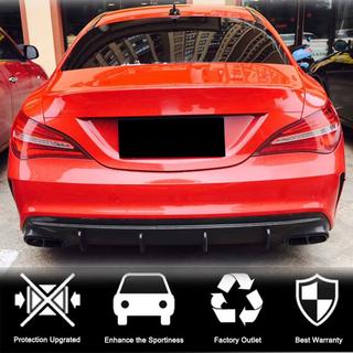 Rear Bumper Diffuser for AMG-Line / CLA45 AMG 2017-2019, Carbon photo 2