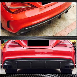 Rear Bumper Diffuser for AMG-Line / CLA45 AMG 2017-2019, Carbon photo 3