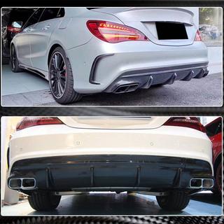 Rear Bumper Diffuser for AMG-Line / CLA45 AMG 2017-2019, Carbon photo 4