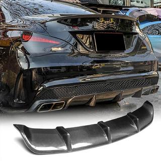 Rear Bumper Diffuser V2 (for AMG-Line / CLA45 AMG 2013-2016, Carbon) photo 2