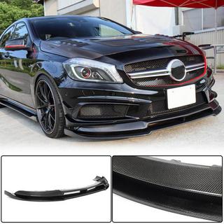 Front Bumper Lip V2 (for AMG-Line / A45 AMG HB 2013-2015, Carbon) photo 1