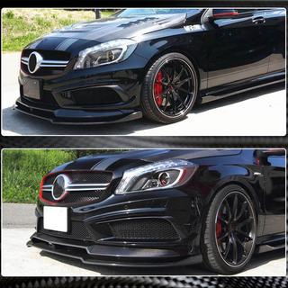 Front Bumper Lip V2 (for AMG-Line / A45 AMG HB 2013-2015, Carbon) photo 3