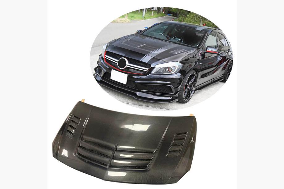 Mercedes A-class W176 2012-2018 Hood (Carbon) Image