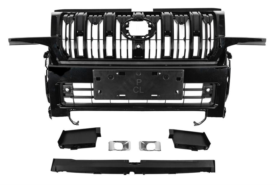 Toyota Land Cruiser Prado 250 2023- Front Bumper VX Black Photo 3