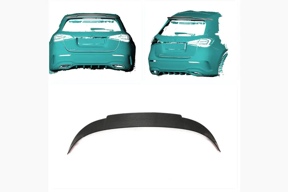 Mercedes A-class W177 2018- Spoiler V2 (for HB, Carbon) Photo 2