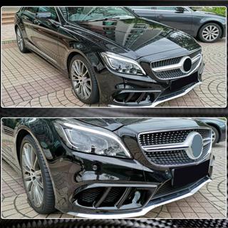 Carbon Front Bumper Covers (for AMG-Line SD 2015-2018) photo 3