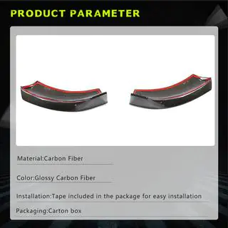 Front Bumper Flap Covers (for V Class 2014-2019, Carbon) photo 4