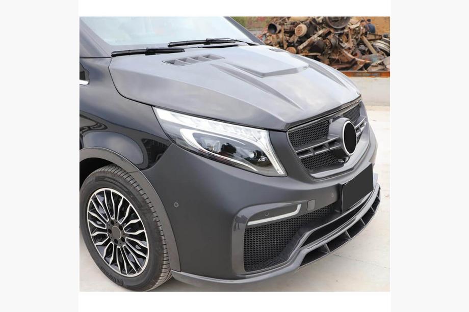 Mercedes Vito/V-class W447 2014- Hood V2 (2014-2019, Carbon) Photo 2