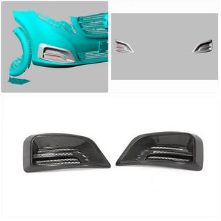 Fog Light Covers V2 (2014-2019, Carbon) Mercedes Vito/V-class W447 2014- photo 2