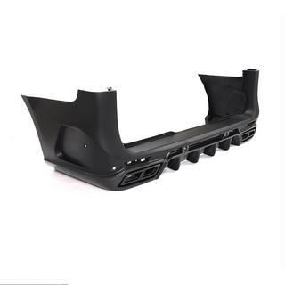 Rear bumper cover with diffuser (2014-2019, Plastic + Carbon) photo 2