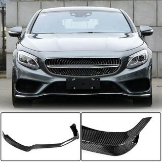 Front Bumper Lip V1 for AMG-Line 2015-2018 Carbon photo 1