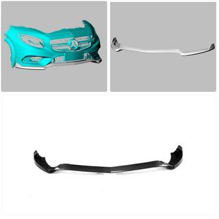 Front Bumper Lip V1 for AMG-Line 2015-2018 Carbon photo 2
