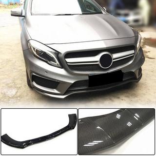 Front Bumper Lip Spoiler (for GLA45 AMG 2013-2016, Carbon) photo 1