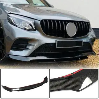 Front Bumper Lip Spoiler (for AMG-Line/GLC43 AMG, Carbon) photo 1