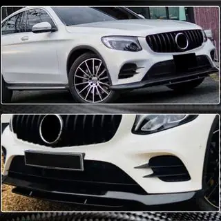 Front Bumper Lip Spoiler (for AMG-Line/GLC43 AMG, Carbon) photo 2