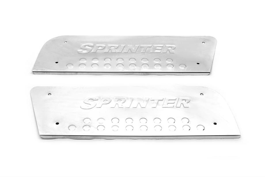 Mercedes Sprinter W906 2006–2018 Interior door sill plates OmsaLine (stainless steel) 3 pcs, OmsaLine - Italian Stainless Steel Photo 3