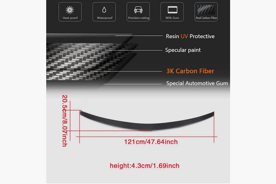Mercedes E-class coupe C207 2010-2017 Spoiler V2 (Carbon) Photo 5