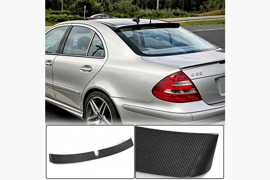 Mercedes E-class W211 2002-2009 Rear Window Spoiler Visor (2002-2006, Carbon) Image