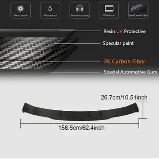 Rear Bumper Diffuser for GLC43 AMG 2020-2022, Carbon photo 4