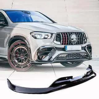 Front bumper lip (for GLE53/AMG-Line 2019-2023, Carbon) photo 1