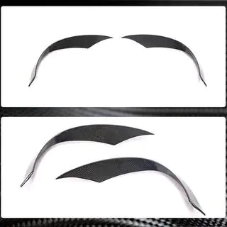 Carbon Front Bumper Covers (for Base 2016-2020) photo 3