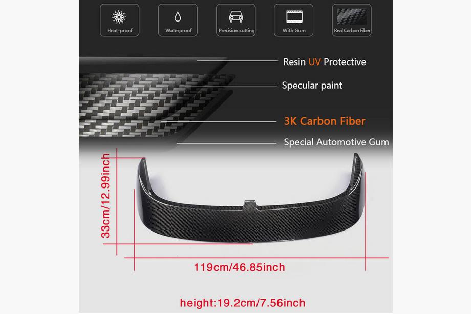 Volkswagen Golf 7/E-Golf 2012-2020 Spoiler V1 (for GTI/R HB, Carbon) Photo 6