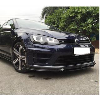Front Bumper Lip Spoiler (for R/R-Line 2012-2017, Carbon) photo 2