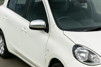 Nissan Micra K13 2011-2016 Mirror Covers (2 pcs, Stainless Steel) photo 1