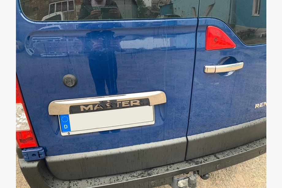 Nissan NV400 2010-2024 Stainless steel trim above license plate Photo 2