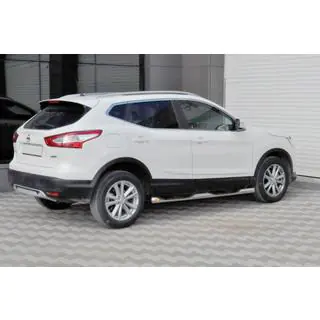Side Bars (2014-2017, 2 pcs, Stainless Steel) Nissan Qashqai 2014-2021 photo 1