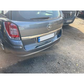 Rear Bumper Protector OmsaLine Gloss (SW, Stainless Steel) Opel Astra H 2004-2013 photo 2