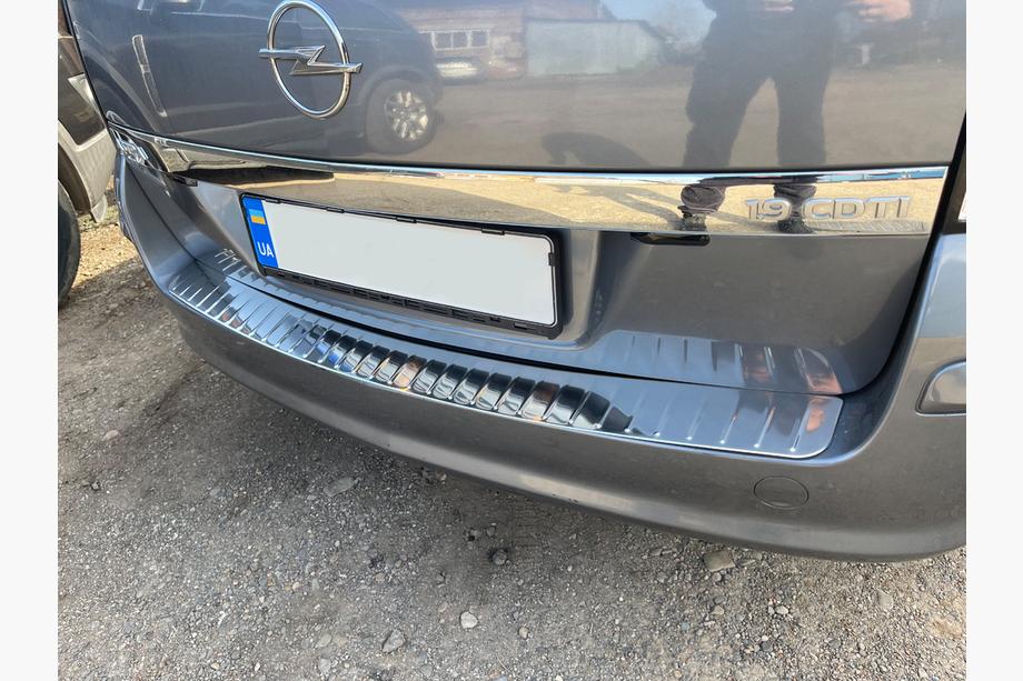 Opel Astra H 2004-2013 Rear Bumper Protector OmsaLine Gloss (SW, Stainless Steel) Photo 5