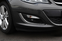 Opel Astra J 2009-2015 Fog light covers (2 pcs, stainless steel) photo 1