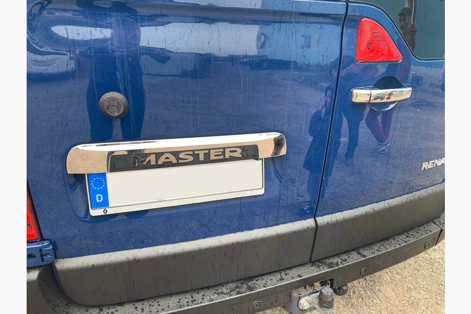 Opel Movano 2010-2021 Stainless steel trim above license plate Image