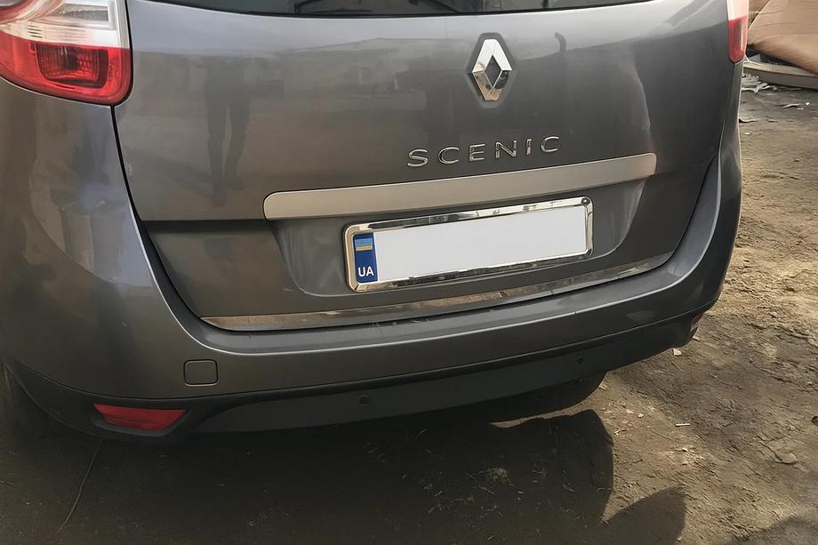 Renault Scenic/Grand 2009-2016 Trunk trim (for Grand, stainless steel) Image
