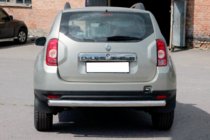 Dacia Duster 2008-2018 Rear bar straight (stainless steel) photo 3