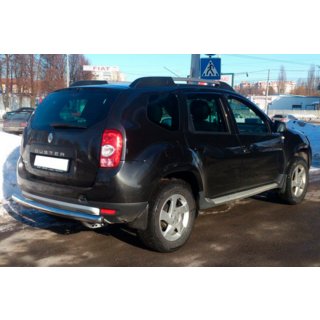 Rear bar straight (stainless steel) Dacia Duster 2008-2018 photo 2