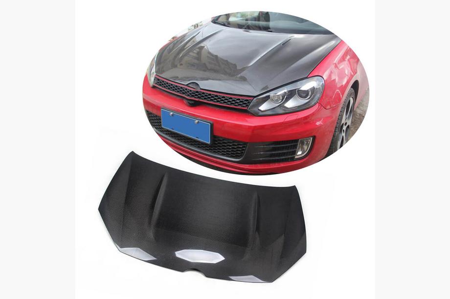 Volkswagen Golf 6 2008-2014 Hood (for HB 2010-2013, Carbon) Photo 1