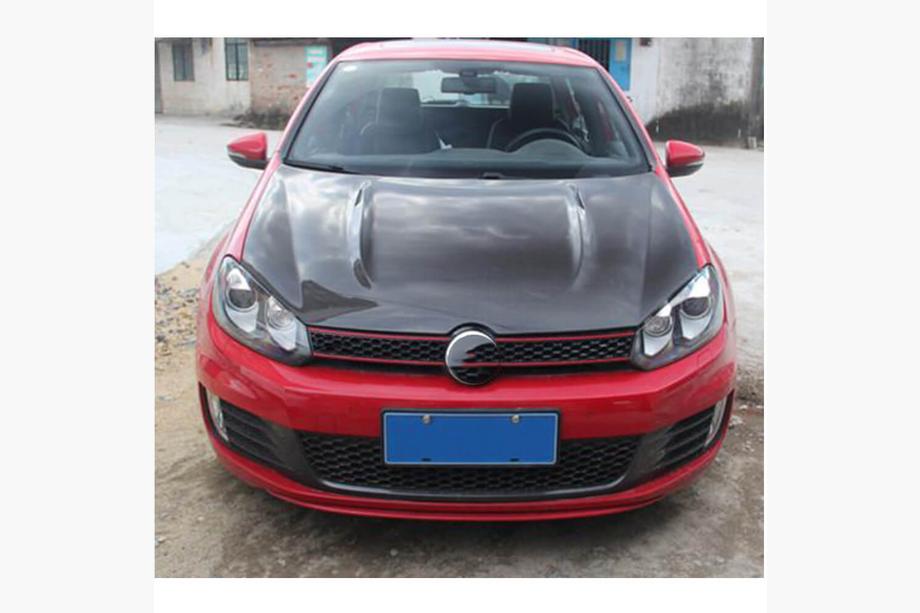 Volkswagen Golf 6 2008-2014 Hood (for HB 2010-2013, Carbon) Photo 3