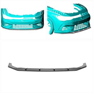 Front Bumper Lip Spoiler (for R HB 2019-2024, Carbon) photo 2