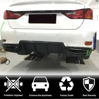 Rear Bumper Diffuser (for F-Sport 2011-2015, Carbon) photo 3